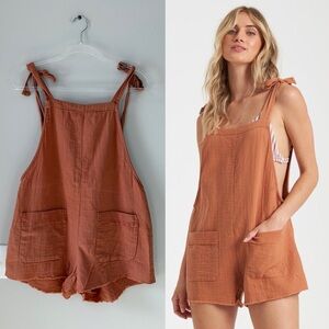 Billabong Girl on The Run Gauze Cotton Romper